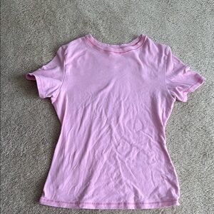 SKIMS Light Pink Short Sleeve Tee